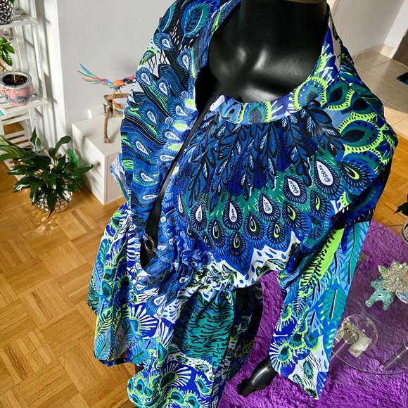 NWOT Peacock Coverup Tunic - Picture 6 of 10